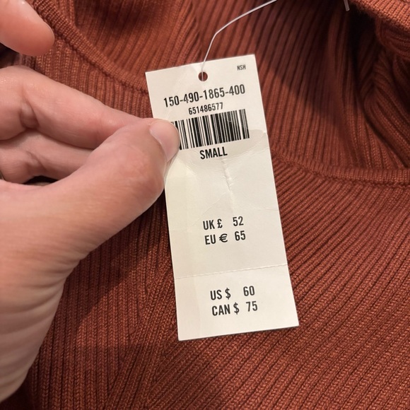 NWT Abercrombie & Fitch short sleeve portrait neck bodysuit - Picture 6 of 6